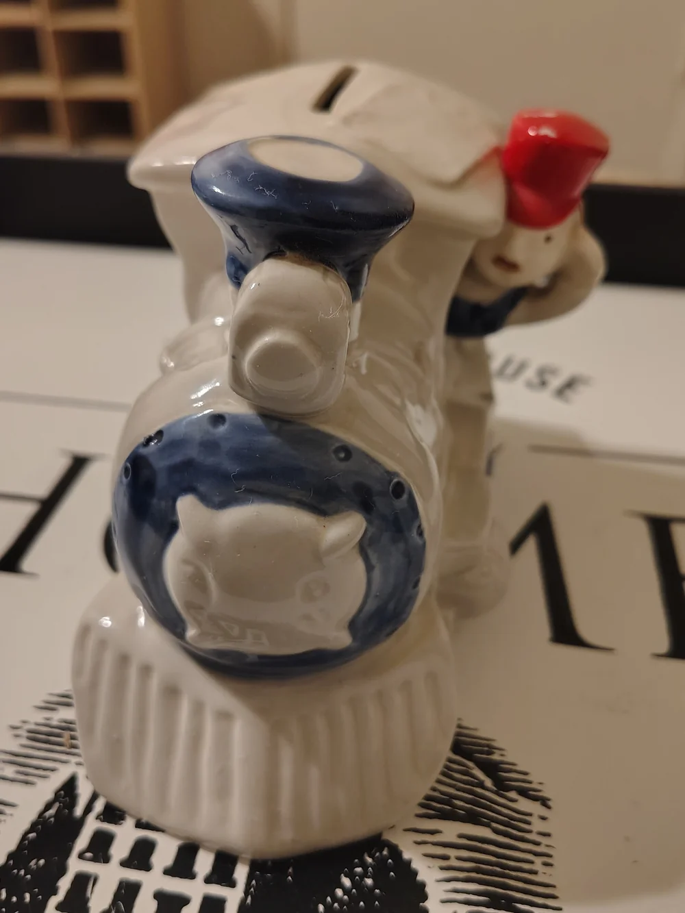 Vintage 1970s Counterpoint San Francisco Ceramic Train Piggy Bank Japan